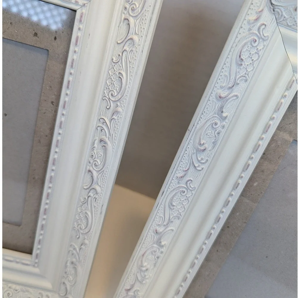 Green Tree Gallery Distressed Ornate Picture Frames Set of Two - Shabby Chic